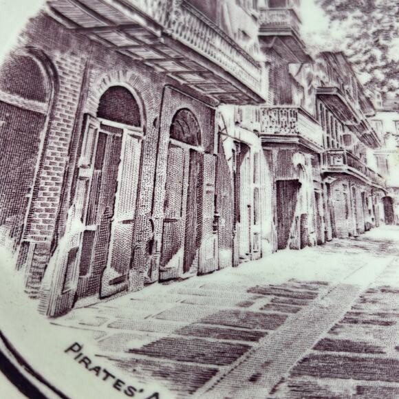 Vintage Scenes of Old New Orleans by Crown Ducal Pirates Alley Collectable Plate - Picture 5 of 10